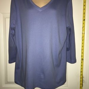 Chico’s 3/4 sleeve v-neck top.